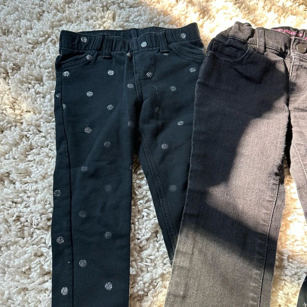 Super cute 2T little girls set of 3 pant bottoms. Stretchy and comfy.